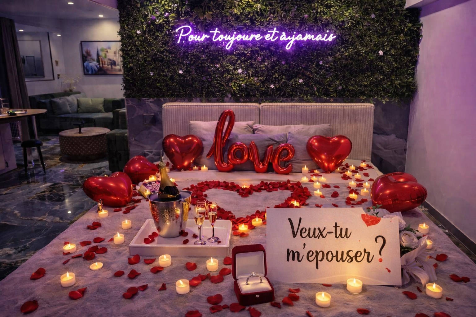 💍 Mise en scène demande en mariage